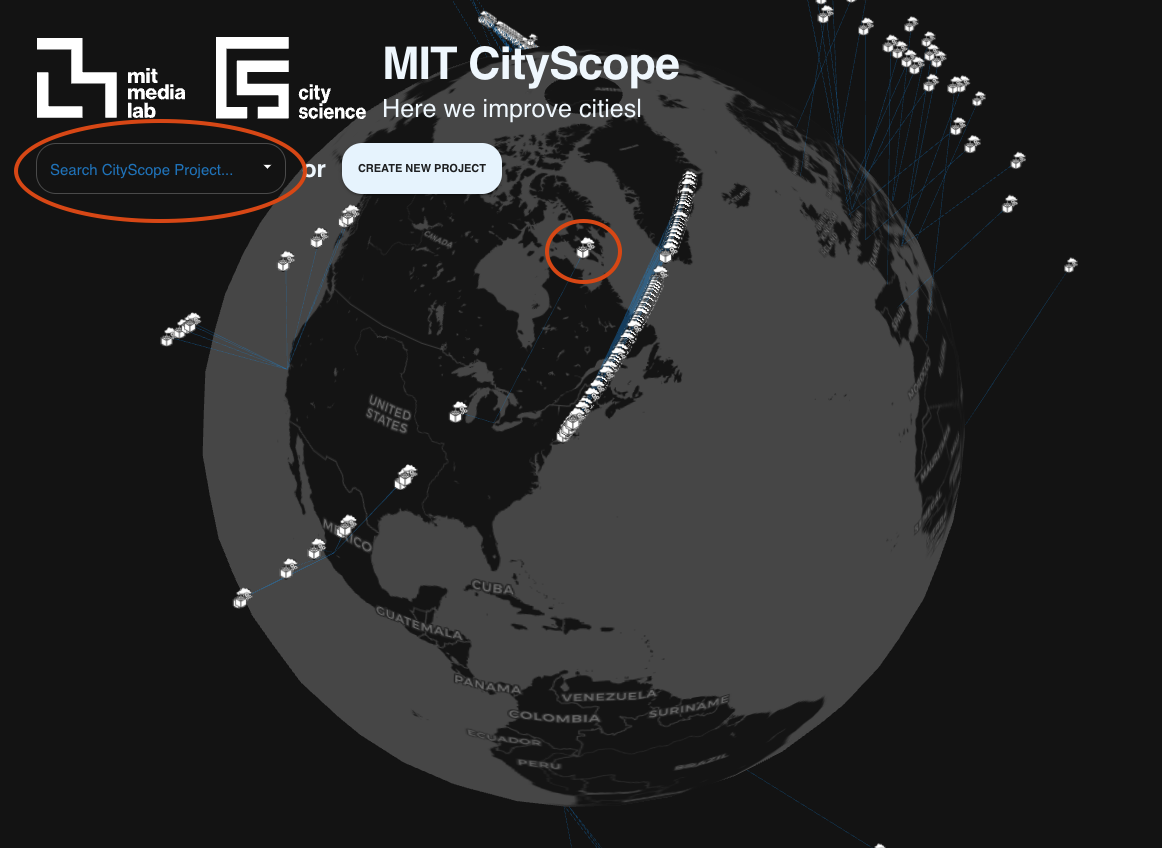 CityScopeJS How to Open a Project